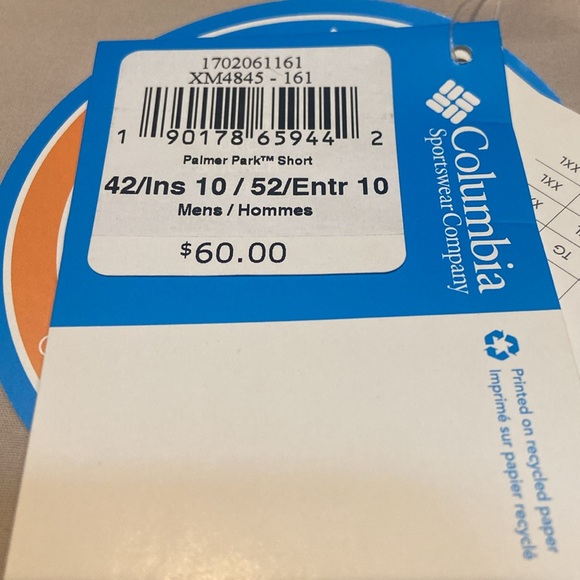 COLUMBIA NWT Men’s Omni Shade Shorts NWT - Picture 2 of 7